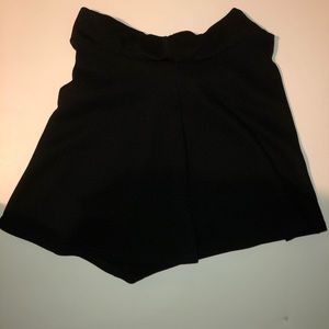 Black mini skirt